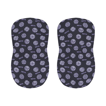 Maya Symbol Pattern Print Bar Stool Covers