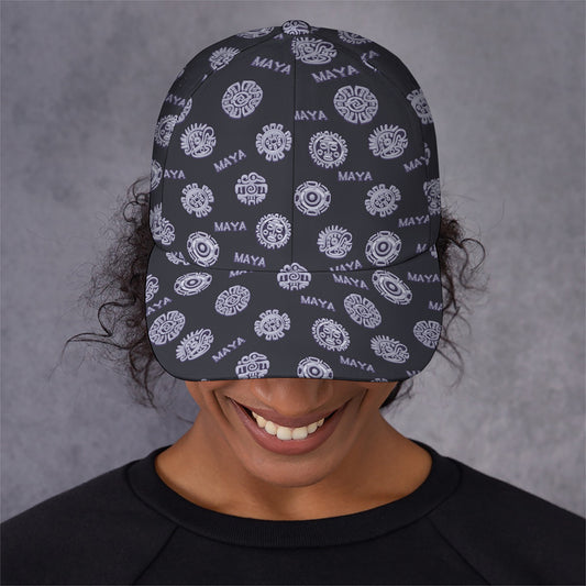 Maya Symbol Pattern Print Baseball Cap