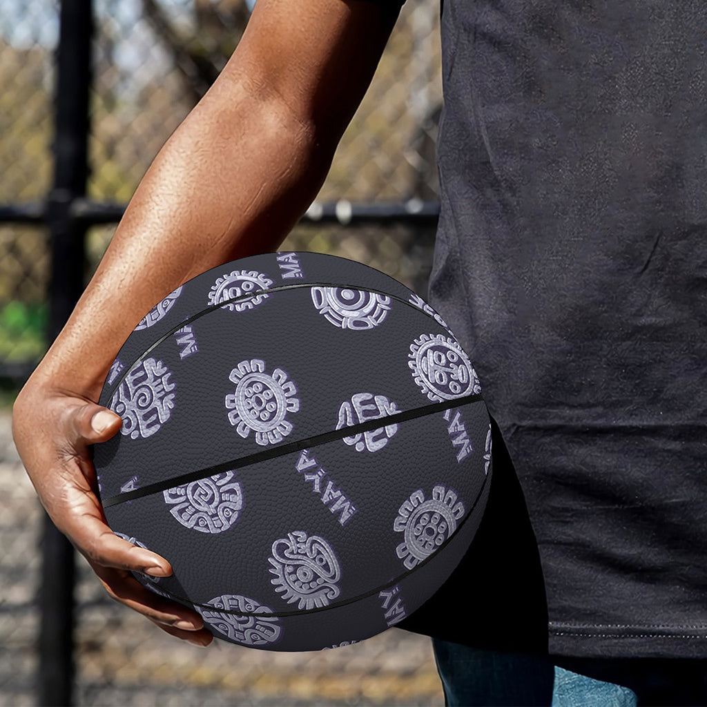 Maya Symbol Pattern Print Basketball