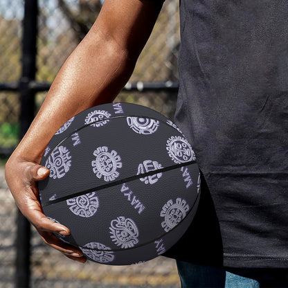 Maya Symbol Pattern Print Basketball
