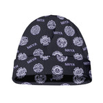 Maya Symbol Pattern Print Beanie