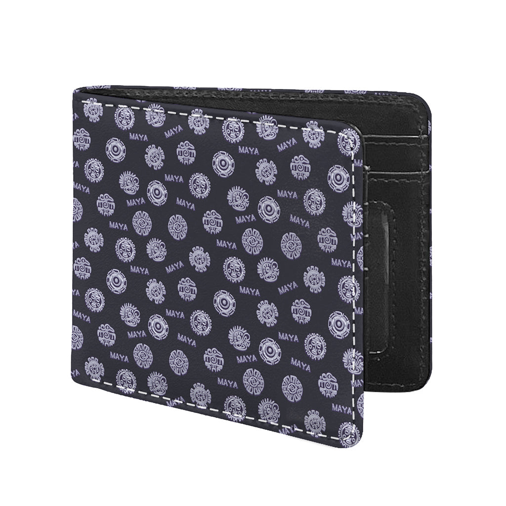 Maya Symbol Pattern Print Bifold Wallet