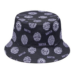 Maya Symbol Pattern Print Bucket Hat