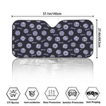 Maya Symbol Pattern Print Car Windshield Sun Shade