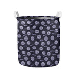 Maya Symbol Pattern Print Collapsible Laundry Basket