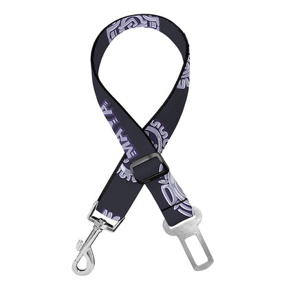 Maya Symbol Pattern Print Dog Seat Belt