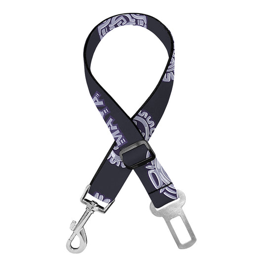 Maya Symbol Pattern Print Dog Seat Belt