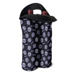 Maya Symbol Pattern Print Double Neoprene Wine Tote