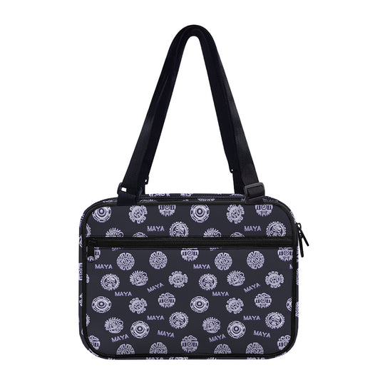 Maya Symbol Pattern Print Double Strap Bible Bag