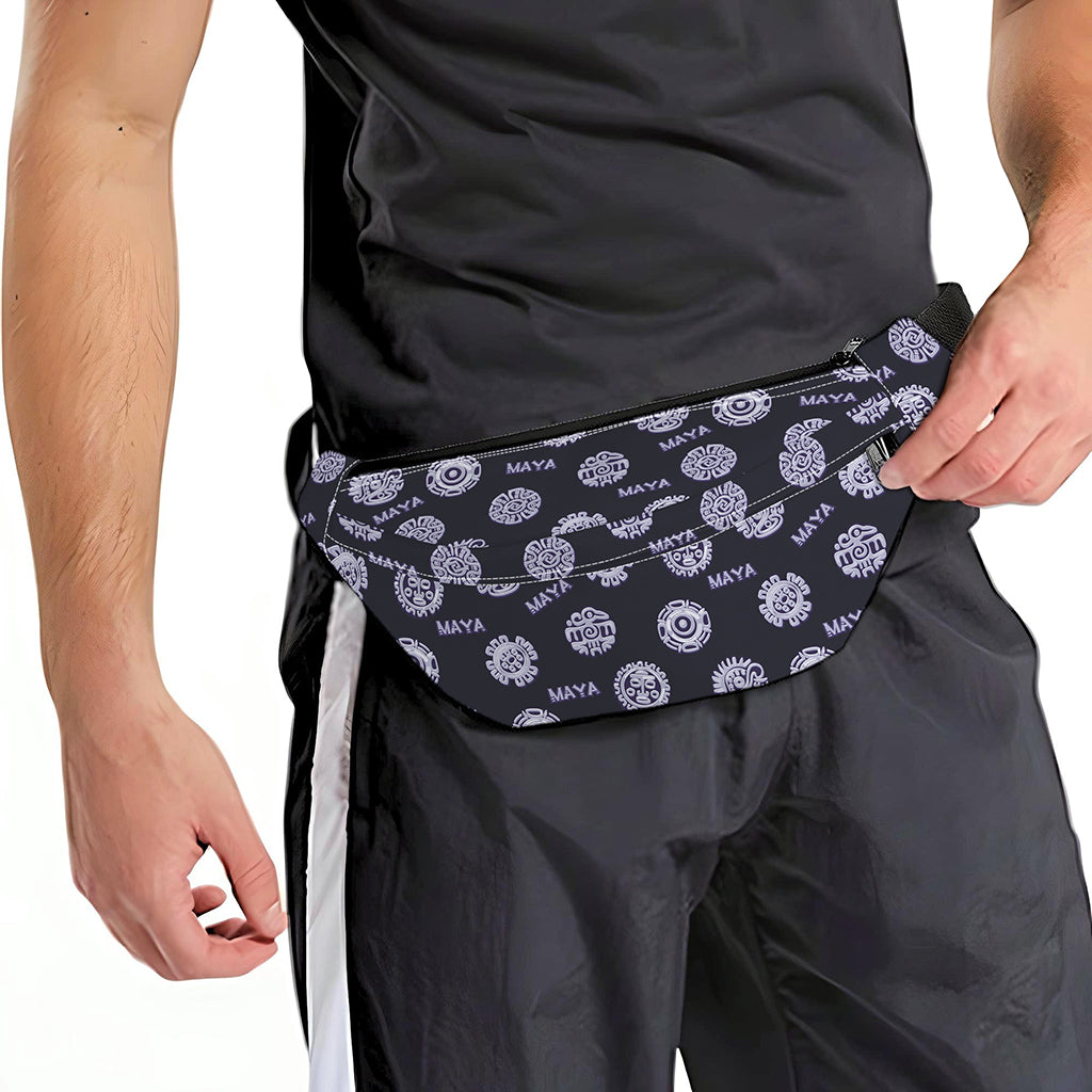 Maya Symbol Pattern Print Fanny Pack