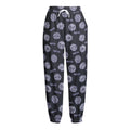 Maya Symbol Pattern Print Fleece Lined Knit Pants