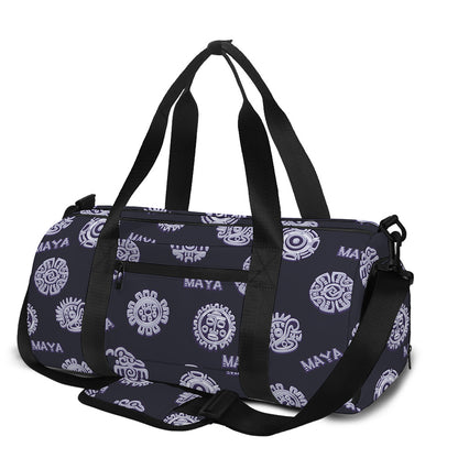Maya Symbol Pattern Print Gym Bag