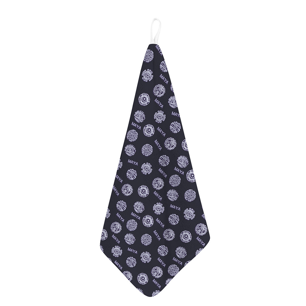 Maya Symbol Pattern Print Hand Towel