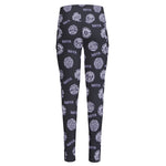 Maya Symbol Pattern Print High-Waisted Pocket Leggings