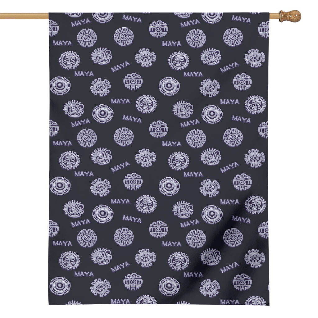 Maya Symbol Pattern Print House Flag