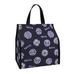 Maya Symbol Pattern Print Insulated Lunch Tote