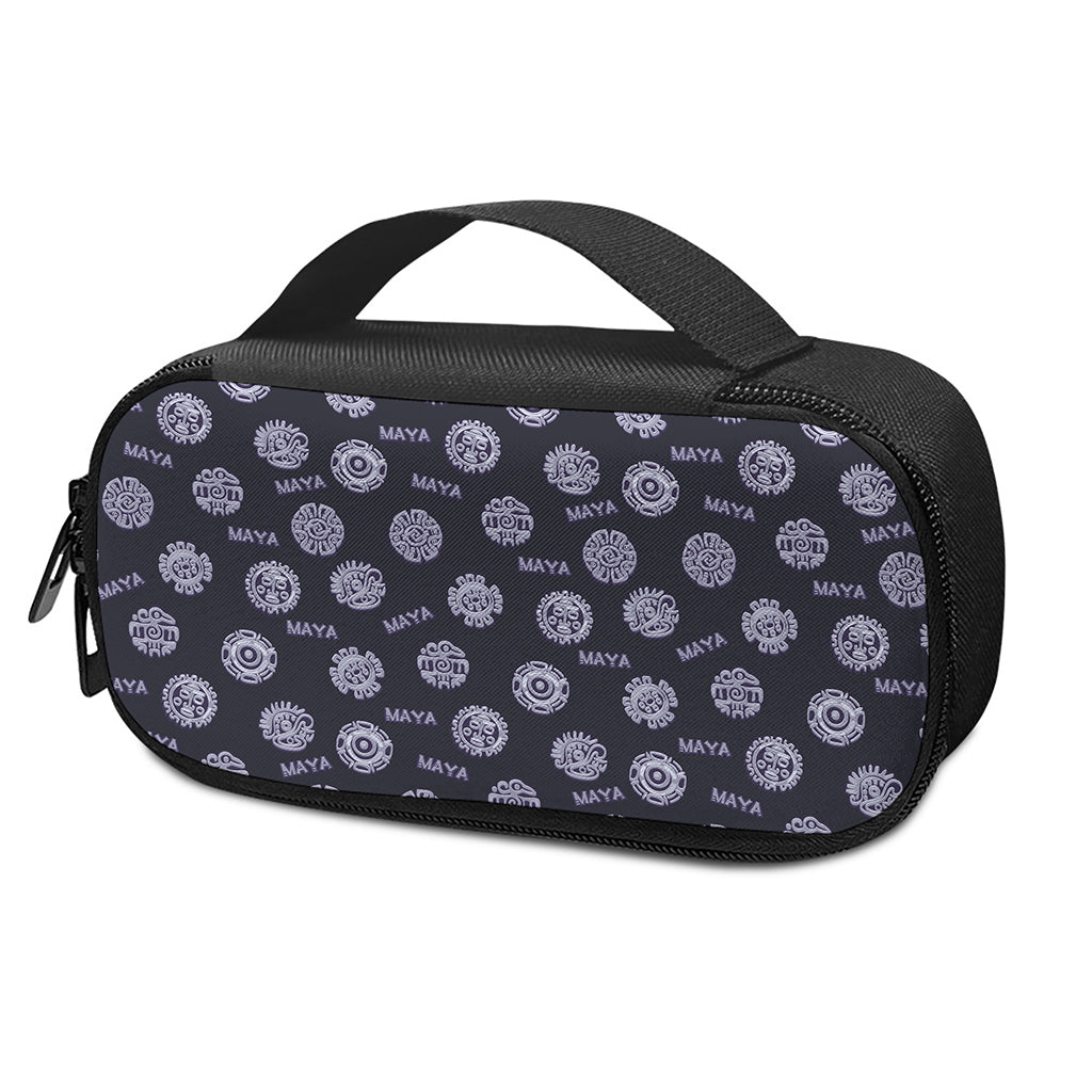 Maya Symbol Pattern Print Insulin Cooler Travel Case