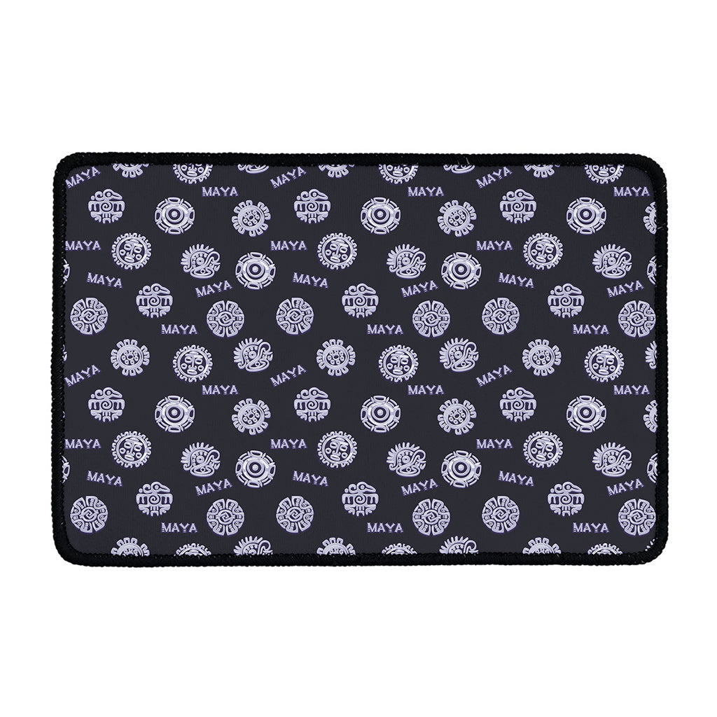 Maya Symbol Pattern Print Kitchen Mat
