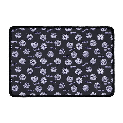 Maya Symbol Pattern Print Kitchen Mat