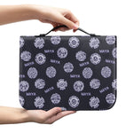 Maya Symbol Pattern Print Leather Bible Cover