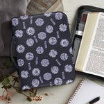 Maya Symbol Pattern Print Leather Bible Cover