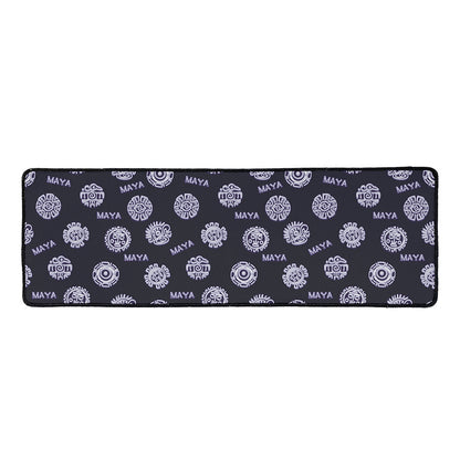 Maya Symbol Pattern Print Long Kitchen Mat