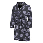Maya Symbol Pattern Print Men's Bathrobe