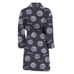 Maya Symbol Pattern Print Men's Bathrobe