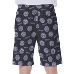Maya Symbol Pattern Print Men's Beach Shorts