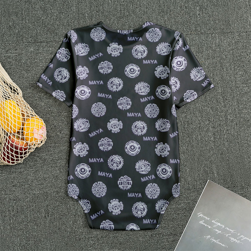 Maya Symbol Pattern Print Men's Bodysuit