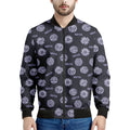 Maya Symbol Pattern Print Men's Bomber Jacket