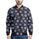 Maya Symbol Pattern Print Men's Bomber Jacket