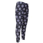 Maya Symbol Pattern Print Men's Compression Pants