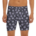 Maya Symbol Pattern Print Men's Long Boxer Briefs