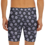 Maya Symbol Pattern Print Men's Long Boxer Briefs