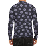 Maya Symbol Pattern Print Men's Long Sleeve Rash Guard
