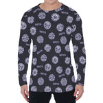 Maya Symbol Pattern Print Men's Long Sleeve T-Shirt