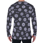 Maya Symbol Pattern Print Men's Long Sleeve T-Shirt