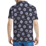 Maya Symbol Pattern Print Men's Polo Shirt
