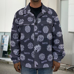 Maya Symbol Pattern Print Men's Shirt Jacket