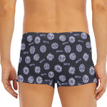 Maya Symbol Pattern Print Men's Short Boxer Briefs