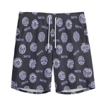 Maya Symbol Pattern Print Men's Sports Shorts
