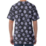 Maya Symbol Pattern Print Men's Velvet T-Shirt