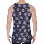 Maya Symbol Pattern Print Men's Velvet Tank Top