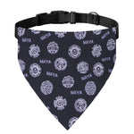 Maya Symbol Pattern Print Over The Collar Dog Bandana