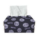 Maya Symbol Pattern Print Rectangle Tissue Box Cover
