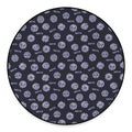 Maya Symbol Pattern Print Round Floor Mat