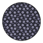 Maya Symbol Pattern Print Round Floor Mat