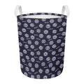 Maya Symbol Pattern Print Round Laundry Basket