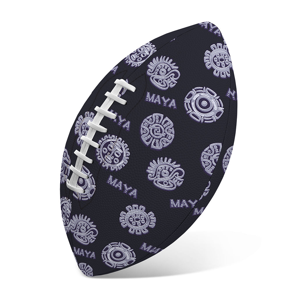 Maya Symbol Pattern Print Rugby Ball
